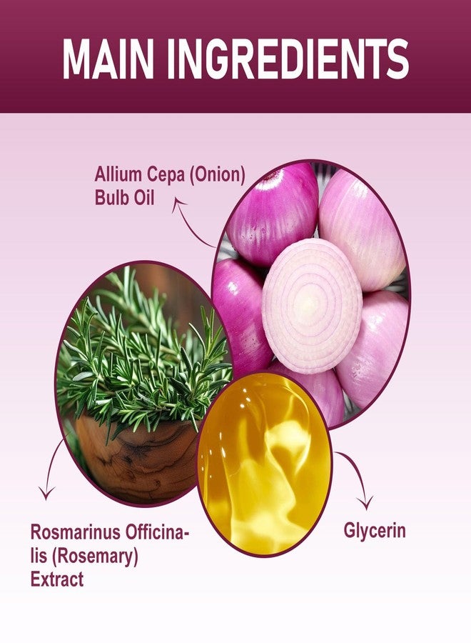 Grospe Onion & Rosemary Hair Oil for Hair Growth, Hydrating Anti-Frizz Onion Hair Oil for Dry Hair, Hair Care Essential Oil Deep Moisturizing Non-greasy for All Hair Type 6.76 Fl Oz (200ml) - Image 5